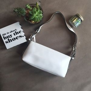 Nannini Saddle Shoulder White Purse